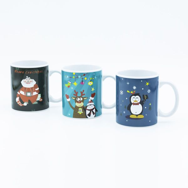 Ceramic 330ml Unique Christmas Mugs For Holiday Celebrations