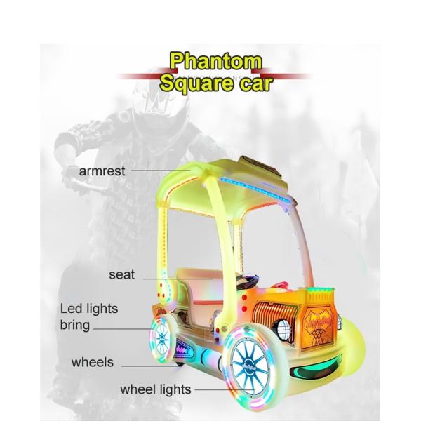 Electronic Old Roof Kids Bumper Car Riding Game Rain Proof