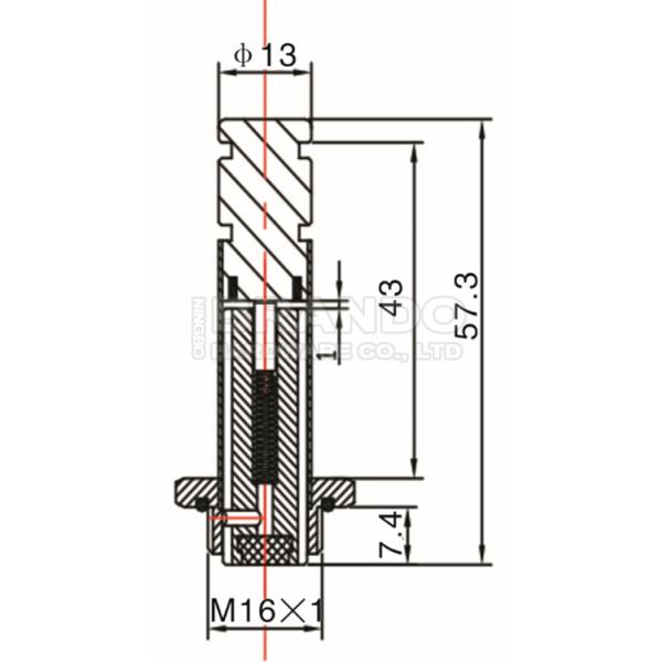Dust Collector Solenoid Valve Stem Armature Plunger Tube Assembly