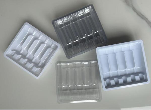 Customized ampoule bottle tray, medical packaging Disposable blister 5ml packaging 5ml ampoule packaging 5ml medicine packaging 5ml