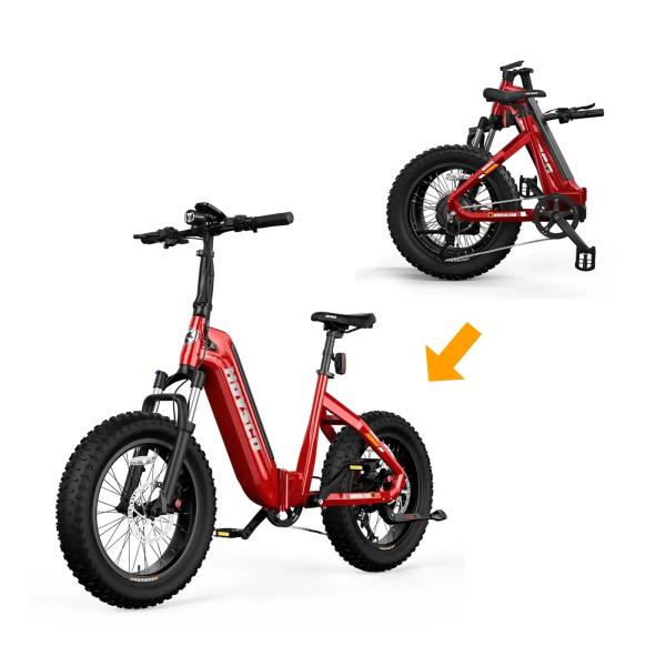 EU Stock Hovbeta 20 Folding Fat Tire E Bike 1200W Motor Power Electric Aluminum Alloy Frame E Bike