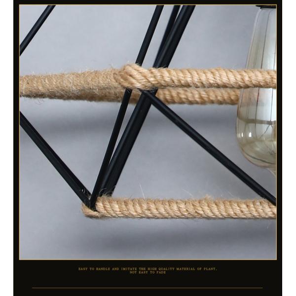 Vintage Pendant Lamp E27  Rope Iron Lampshade For Bar Shop/Coffee House Loft pendant lamp(WH-VP-247)