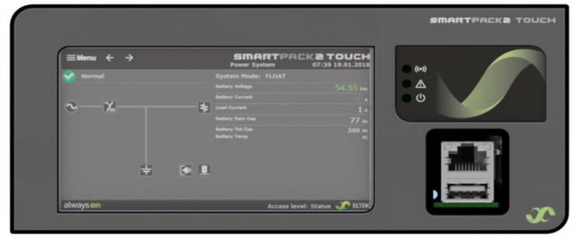 Касание модуля Smartpack2 контроля телекоммуникаций электрических систем 242100,510 DC