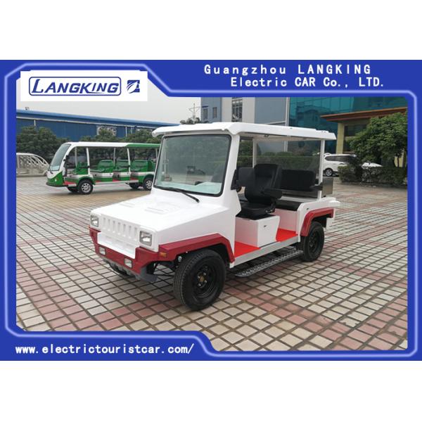 Red / White Five Seats Electric Patrol Car With Bucket HS CODE 8703101900