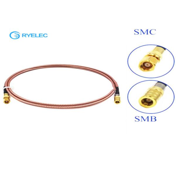 glod plated smc female to smb female connector RG316 rf coaxial extension cable