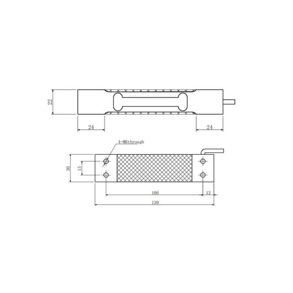 Electronic Scale Small Size Single Point Alloy Aluminum Load Cell Weight Sensor