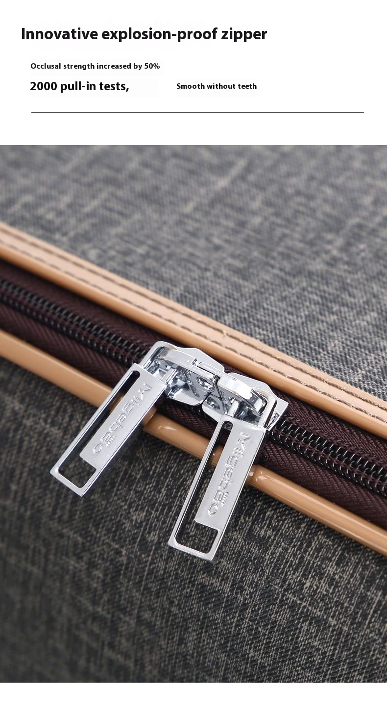 2025 New Retro Multifunctional Trolley Luggage Case High Quality Durable Business Suitcase Unisex High Quality Faux Simple