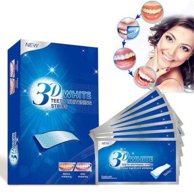 Noix de coco facile 5D de transporteur blanchissant les bandes blanches pour les dents sensibles