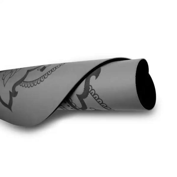 Round Type Non Slip Custom Printed Fitness Gym Sports 4 mm Natural Rubber PU Yoga Mat