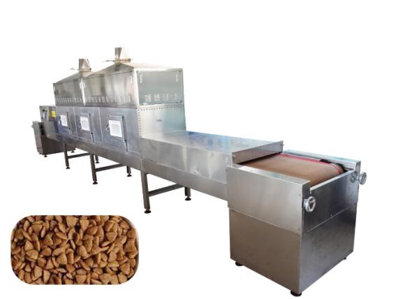 Stainless Steel Pet Food Conveyor Microwave Drying Machine Short Time And Fast Speed