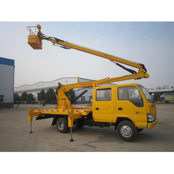 Crew Cab ISUZU Aerial Platform Truck 6990*2100*2500mm Diesel Fuel