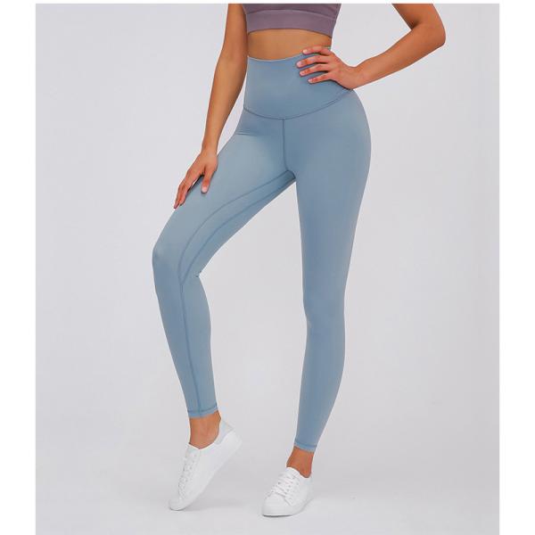 Брюки Капри пригонки женщин тонкие протягивают анти- гетры йоги спорт Pilling для бега