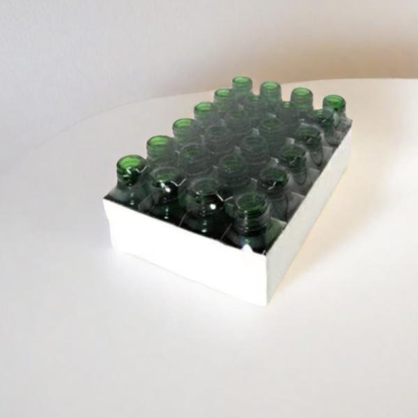 Glass Oil Bottle With Screw Cap , Blue / Green / Brown / Clear Essential Oil Bottles