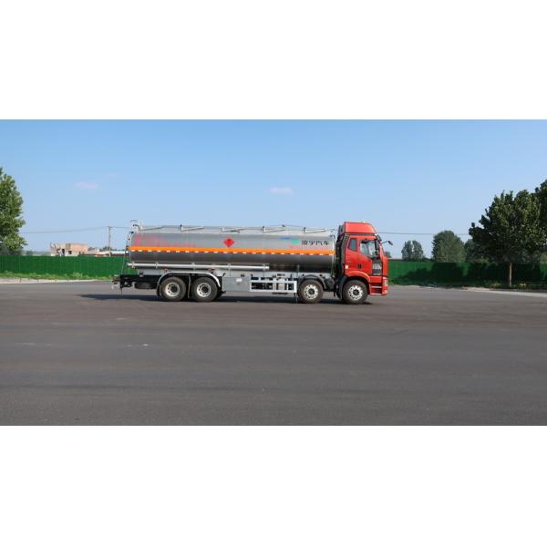 CIMC LINYU FAW 8*4 31 Cub Aluminum Alloy Diesel Tanker Truck Petrol Fuel Transport Truck