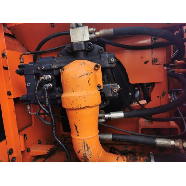 Excavatrice d'occasion Doosan DX420 avec peu d'heures de travail et cylindre hydraulique d'origine