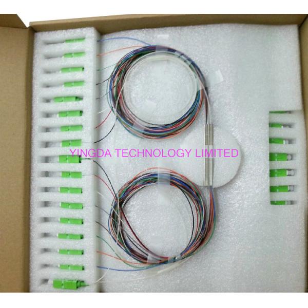Splitter Splitter FTTH PLC оптического волокна одиночного режима OS2 9/125 1x8 SC/APC