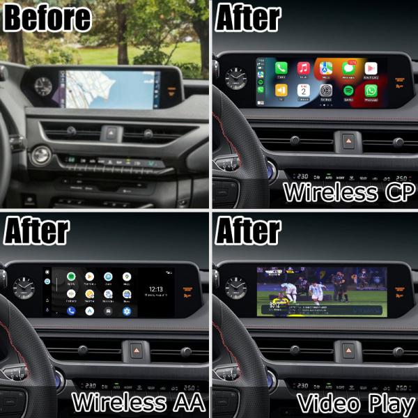 Écran automatique androïde carplay sans fil de Lexus UX200 UX350h reflétant des médias multi