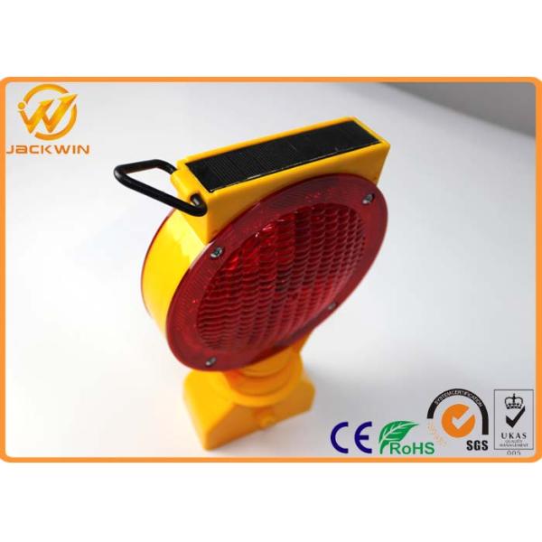 360 Degree Swivel Double Lens LED Solar Panel 0.3W Traffic Warning Lights