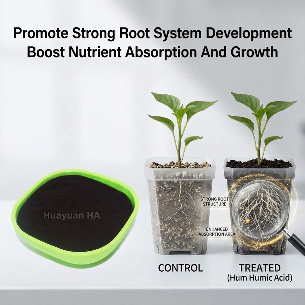Water Retention Humic Acid Powder for Sandy Soil Improvement and Date Palm Optimization