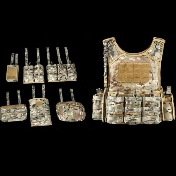 Outdoor sports training, Multifunctional Nylon Waterproof Tactical Vest Apron Anti-Cut Tactical Vest Easy To Carry
