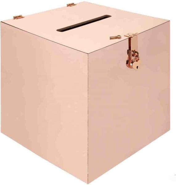 Large Clear Donation Box With Lock Wedding Wishing Well Ballot Acrylic Box 12 Inch
