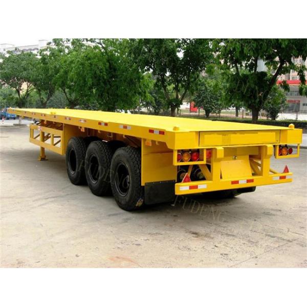 40ft / 20ft Double Tire 50 Ton Flatbed Cargo Trailer Leaf Spring Suspension