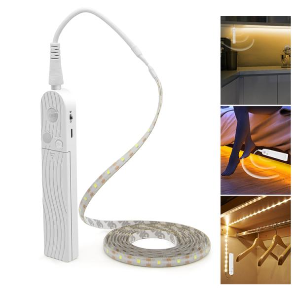 2000mm SMD2835 Wardrobe Led Strip With Sensor Warm White / Cold White