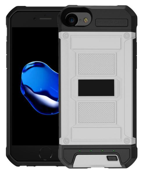 3000mAh 4200mAh Back Clip Battery Wireless Charging Power Bank Case For iphone 8 Mobile Phone Holder