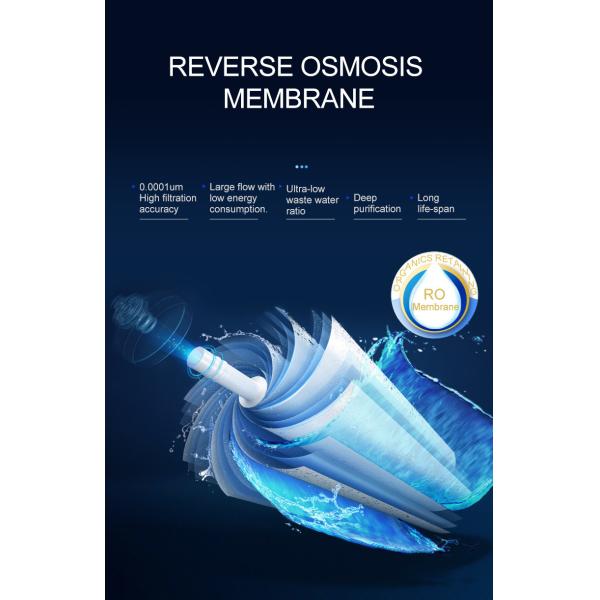 Под очистителем обратного осмоза раковины 75GDP, универсальный очиститель воды системы RO