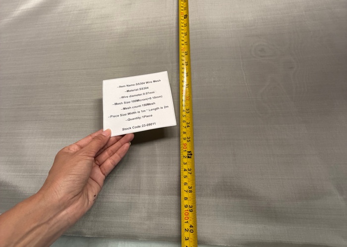 SS304 150Mesh Stainless Steel Woven Wire Mesh for Chemical industry filter use
