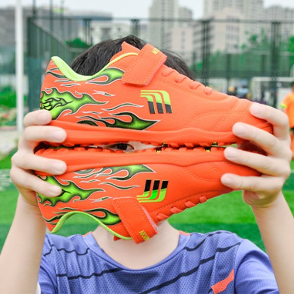 High Quality Stitching Upper School Soccer Shoes for Kids Children