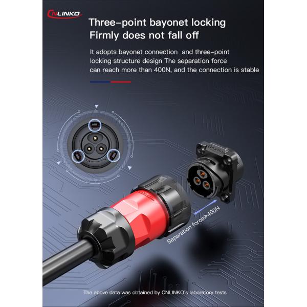 CNLINKO Outdoor 2 Pin Waterproof Plastic Connector M20 Electrical 12v Waterproof Bulkhead Electrical Connectors