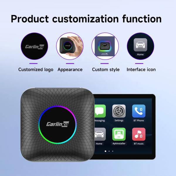 Multi Media  Cpc200 Tbox Ambient Usb Wireless Adapter Carplay 8G 128Gb Up To 512Gb Android 13 SDM660 Wireless Carplay Ai Tv Box Dongle Youtube Netflix
