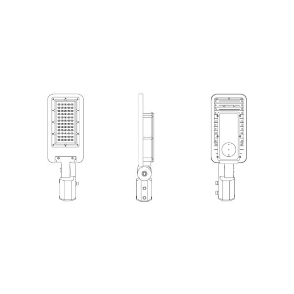 50W 6000lm Outdoor LED Street Lighting 24V 48V
