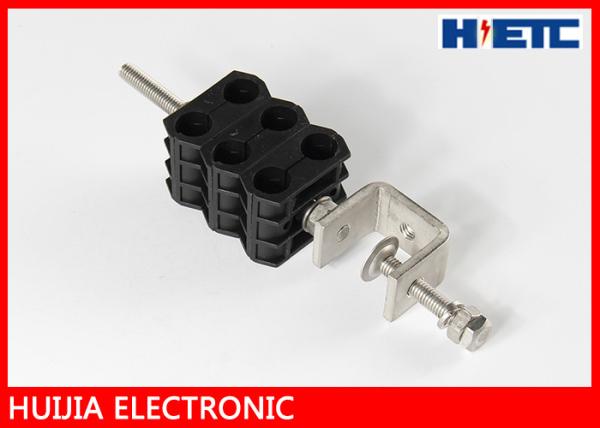 1/2 Inch Feeder Cable Electrical Wire Holding Clips , Through Core Cable Grounding Clamps