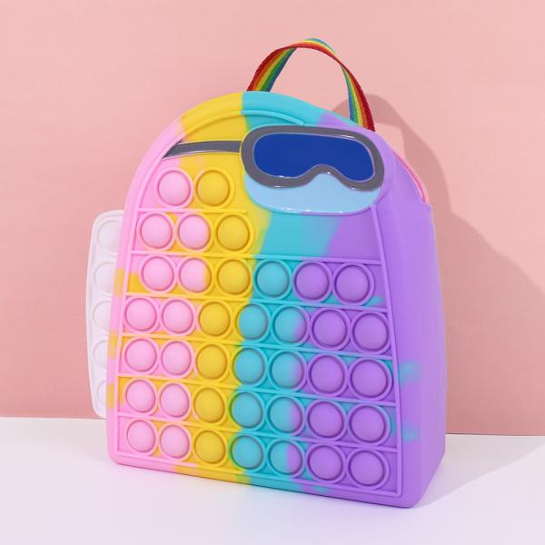 Динозавр мягкий силиконовый карандаш для канцелярских и косметических товаров рюкзак Силиконовый школьный рюкзак