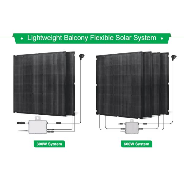Солнечной системы балкона игры штепсельной вилки тип кремния портативной Monocrystalline