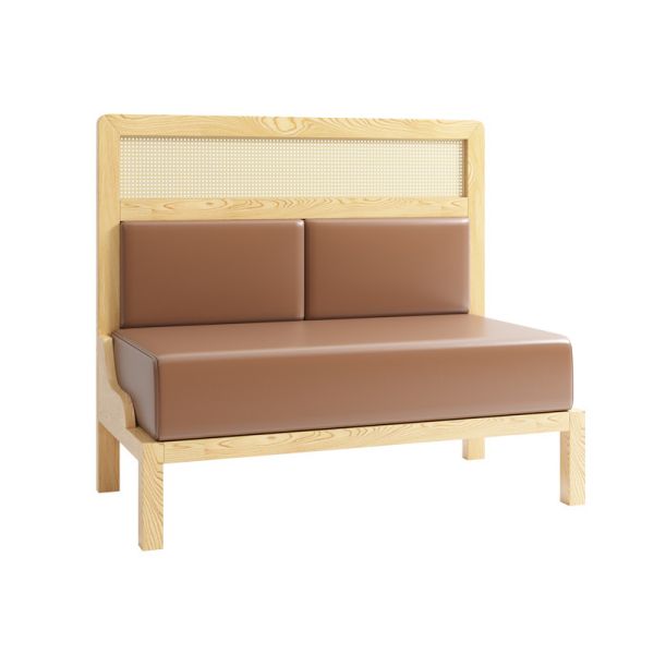 Customized New Design Woven Rattan Chair and Sofa Plywood Table Restaurant Cafe Sets