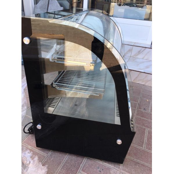 Stainless Steel Counter Top Cake Display Fridge Digital Control Automatic Defrost