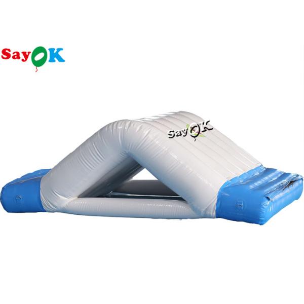 водные горки белой раздувной игры игрушек воды 3x2x1mH двойные