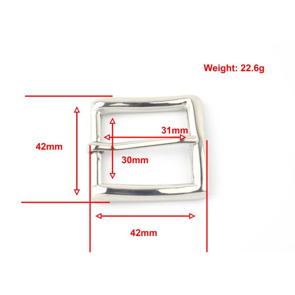 High Standard Clasp Belt Buckle , Heel Bar Buckle Without Tarnish For Belt