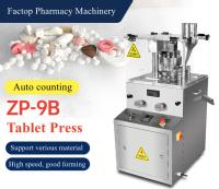 60KN Pressão Tablet Press Machine 2.2kw com 9 Punches Station