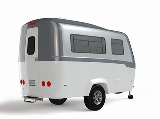 Lightweight Travel Trailer Body Shell, FRP Molded Caravan Body  One Piece SMC Travel Trailer Shell