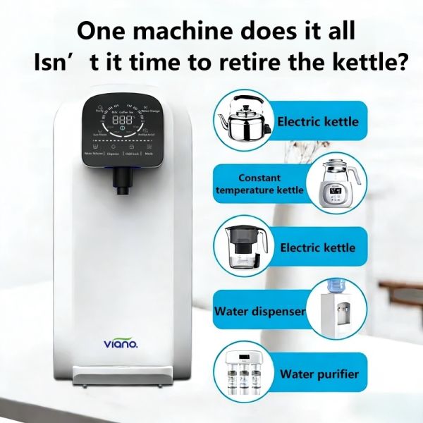Countertop RO Water Purifier With Heating – Installation-Free Drinking Water System