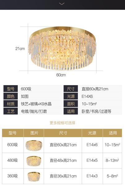 Stainless Steel Gold Lighting Modern Polished Round led flush mount ceiling light fixture(WH-CA-89)