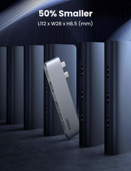 USB de type C à 4K-HDMI Thunderbolt 3 100W Livraison d'alimentation 3 Adaptateur de port USB 3.0 Station d'accueil pour MacBook