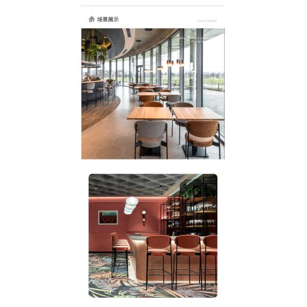 New Arrival Wholesale Cheap Modern Design Velvet Fabric Dining Chairs Tall Bar Chair