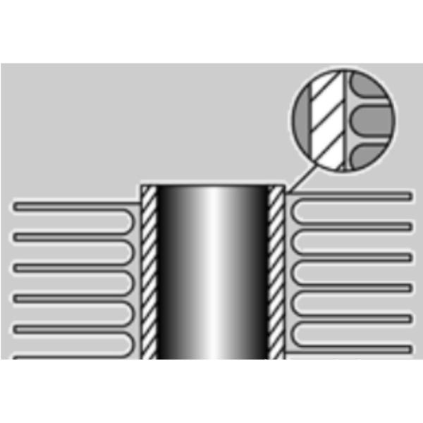 DELLOK Aluminum Extruded Fin Radiator Fin Tube