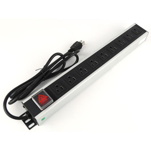 1.5U Thickness 9 Way Output Cabinet PDU Power Distribution Unit with 125V 15A UL Rating