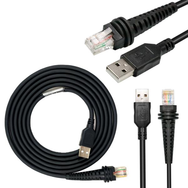 16.5ft PVC Barcode Scanner Cables USB To Rj45 For 1900GSR 1902GHD